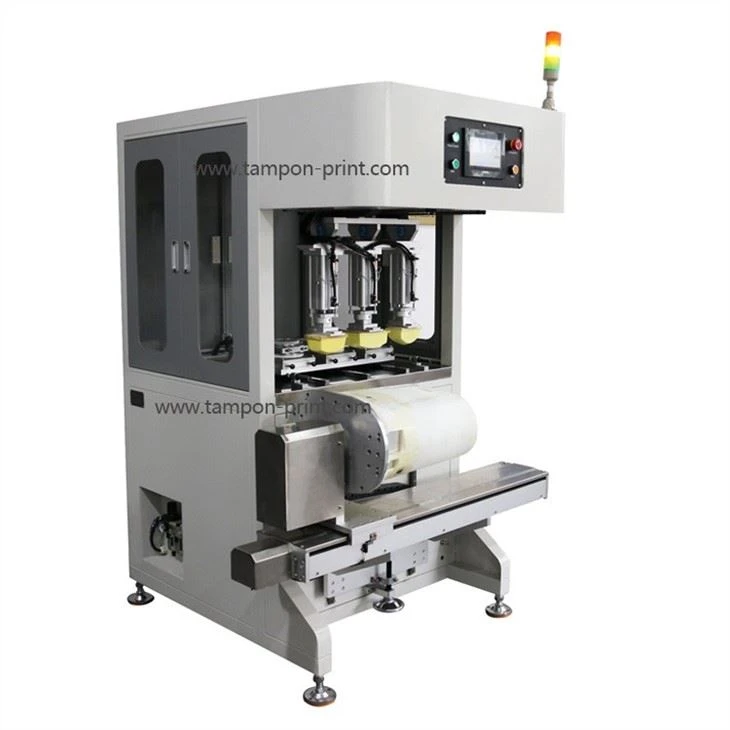 3 Color Rotary Tampo Pad Printing Machine