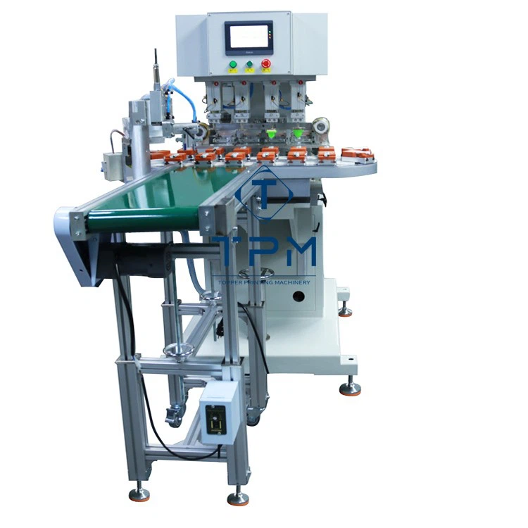 Servo Conveyor Lid Pad Printing Machine